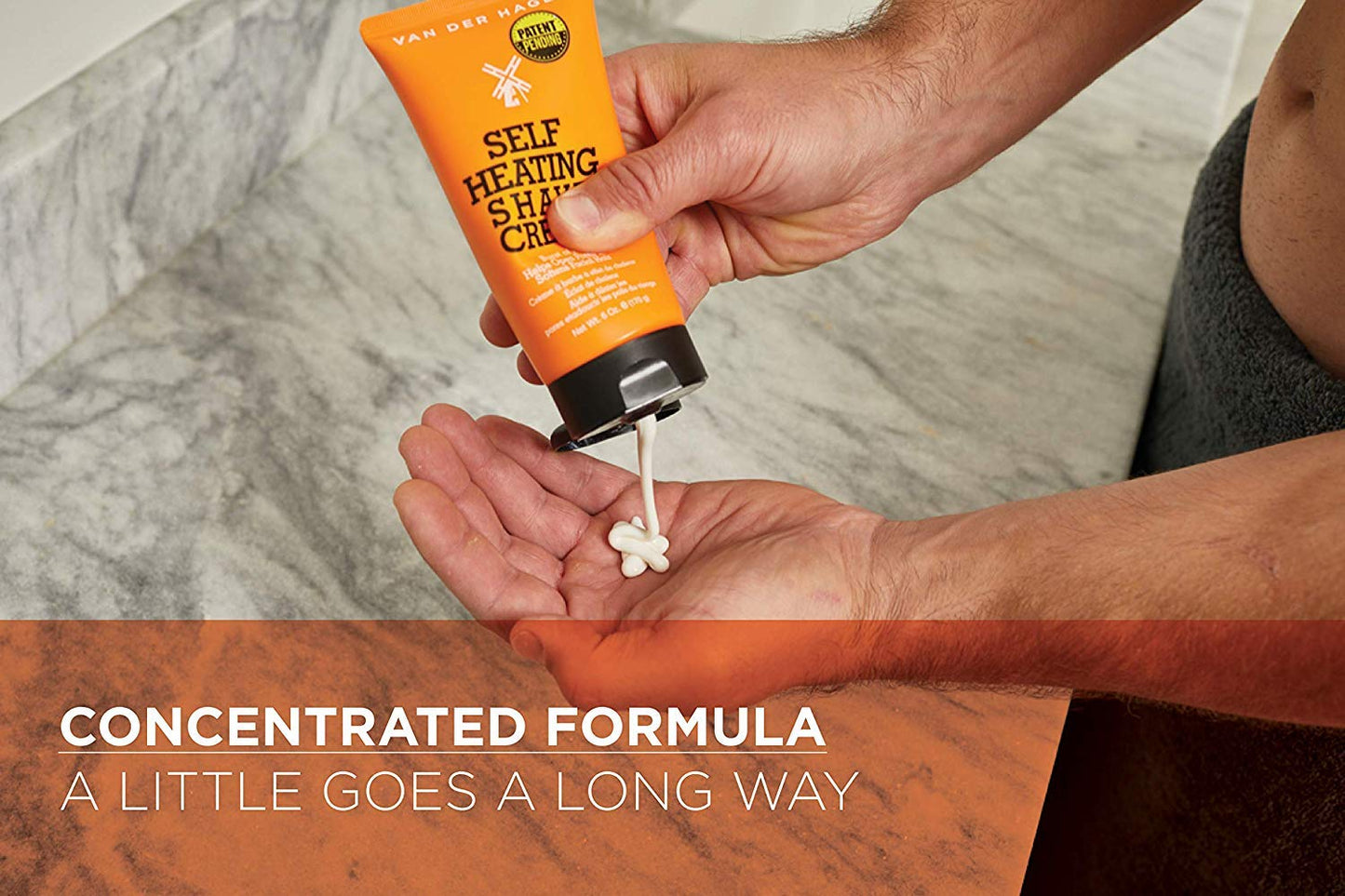 Van Der Hagen Self-Heating Shave Cream - Burst of Warmth Opens Pores and Softens Stubble, 6 oz