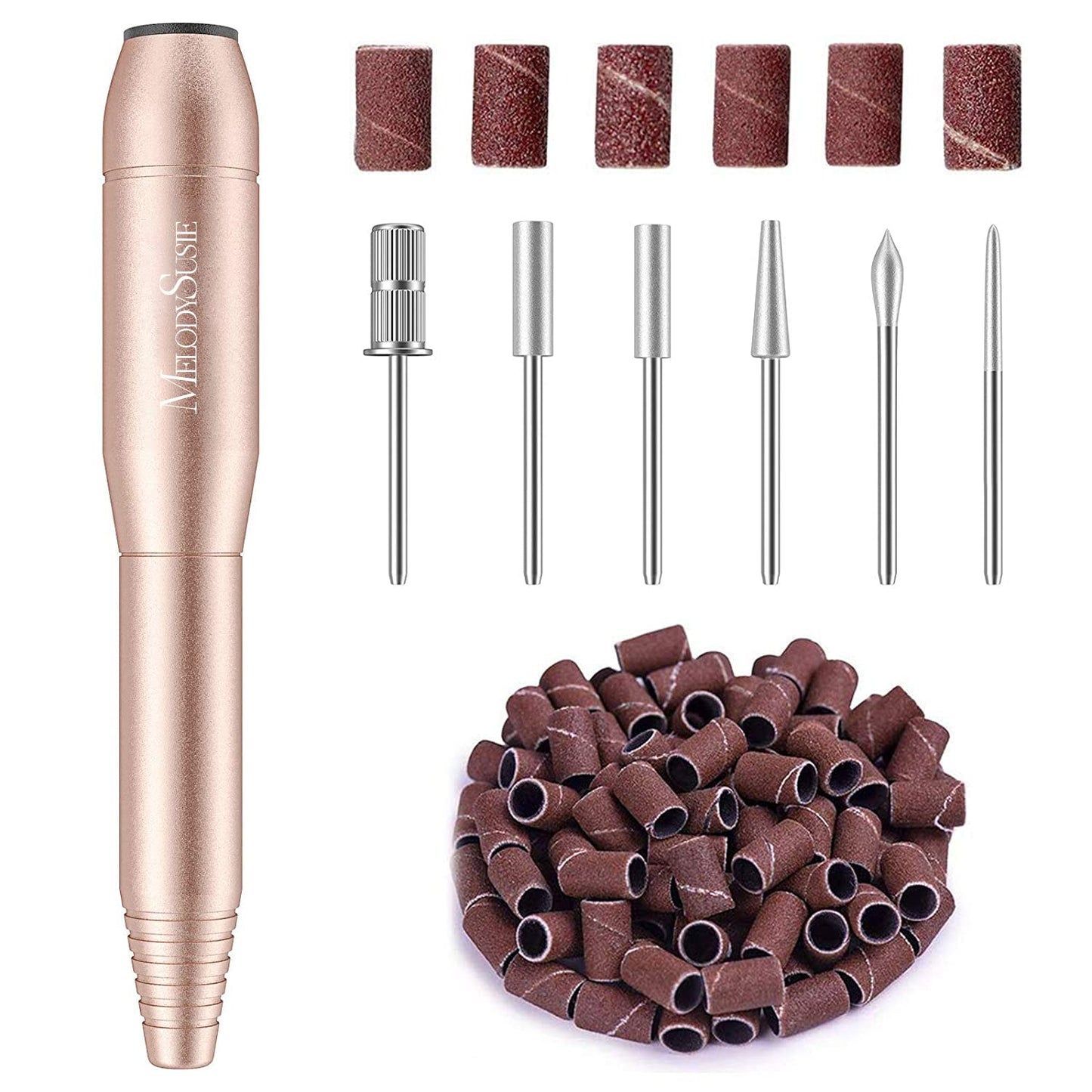 MelodySusie Pen-Shaped Portable Nail Drill with AC Adapter, PC120B 20000RPM Electric File with Compact Design for All Nail Care, Manicure Polishing Beauty and Personal Care MelodySusie Default Title