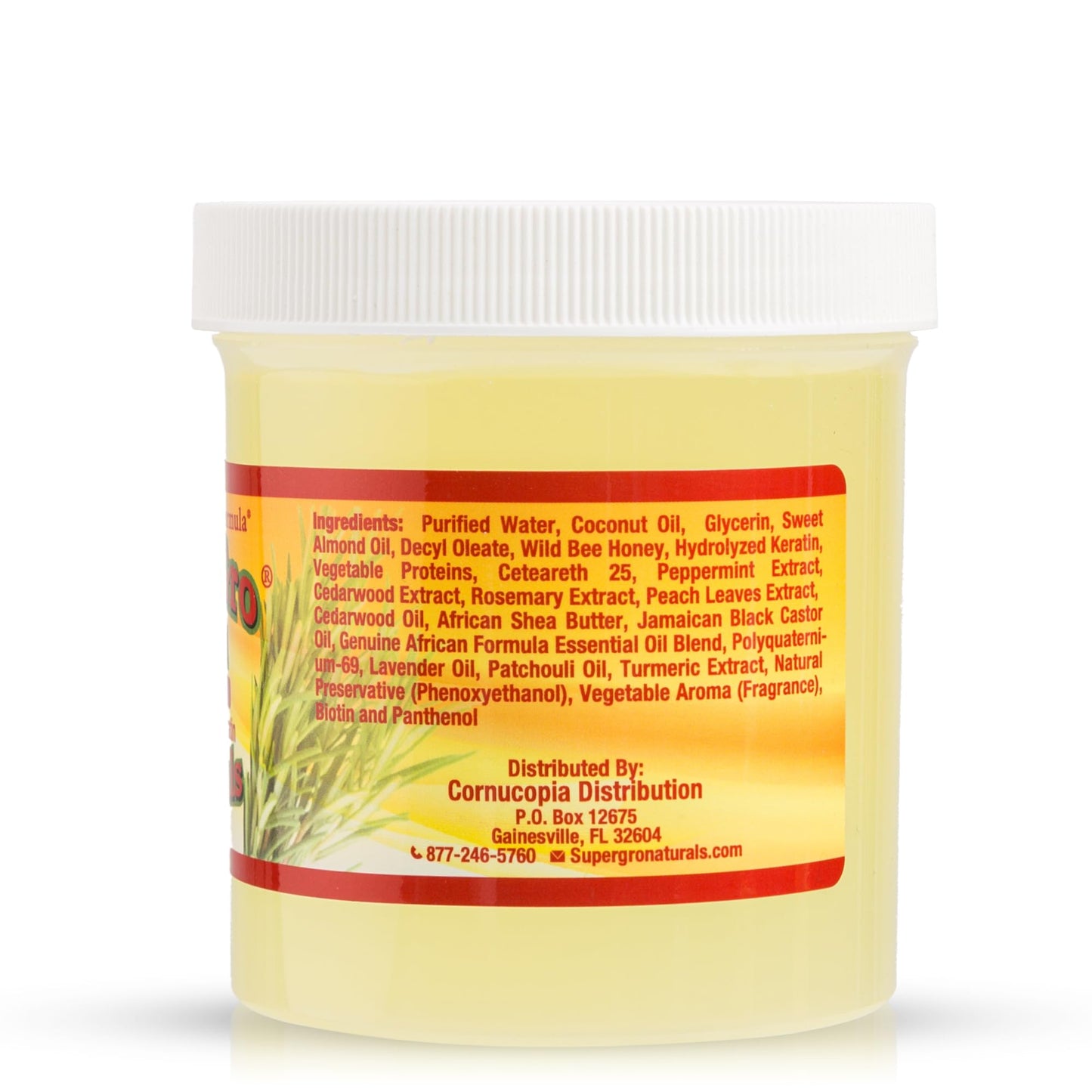 SuperGro Hair Gel with Extra Hold - For Braiding, Locking, Instant Edge Control, Twisting, Retwisting - Natural Grip Jam for Neat Shining - Braid, Loc