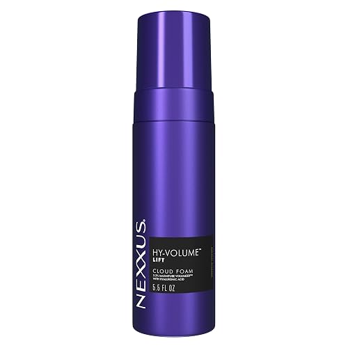 Nexxus Hy-Volume Cloud Foam Hair Foam for Lift and Volume For Flat & Limp Hair Hair Styling Foam Powered by Magnitube Volumizer Technology