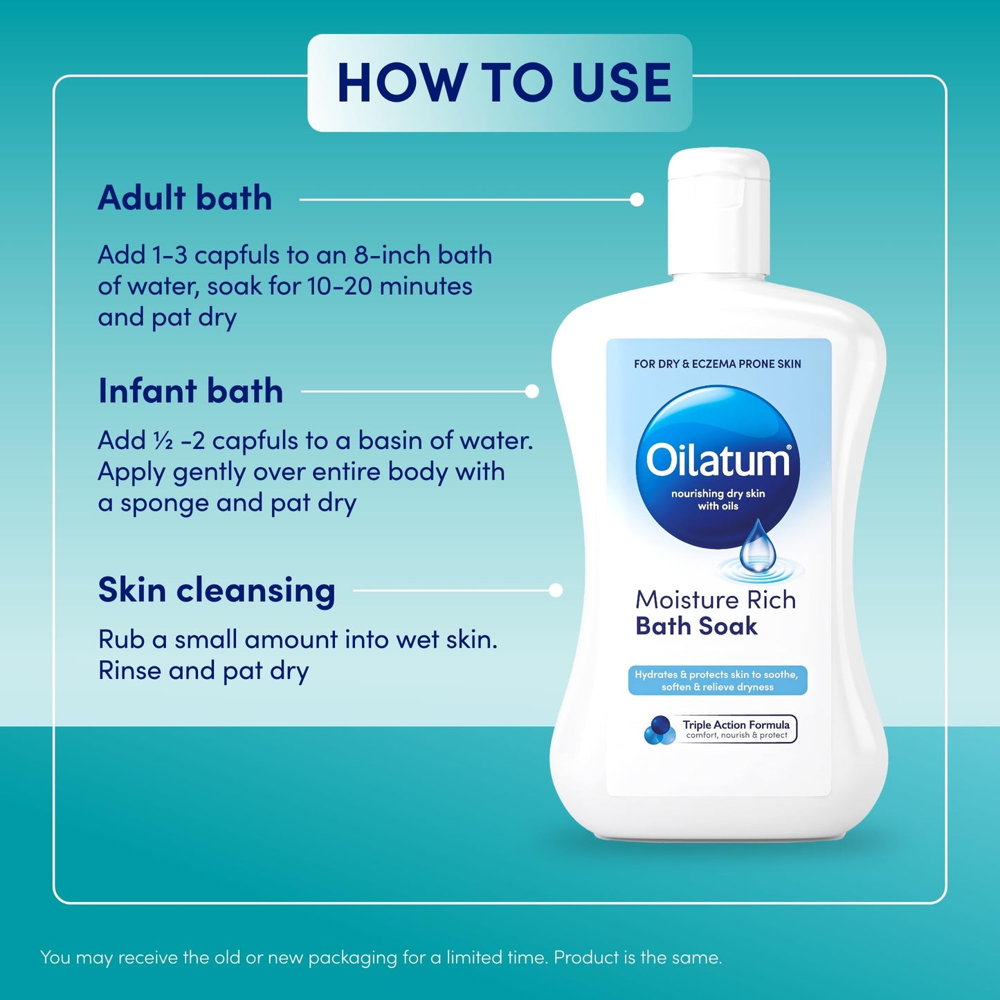 Oilatum Bath Formula 300ml, for Itchy Irritating Dry Skin Conditions Beauty & Personal Care Oilatum