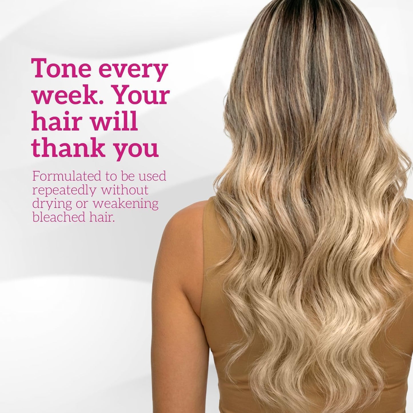 Robson Peluquero Pink Toning Kit | Hair Toner Gloss + Shampoo | Creates Champagne & Neutral Blonde for Brassy, Bleached & Highlighted Hair, Hydrates