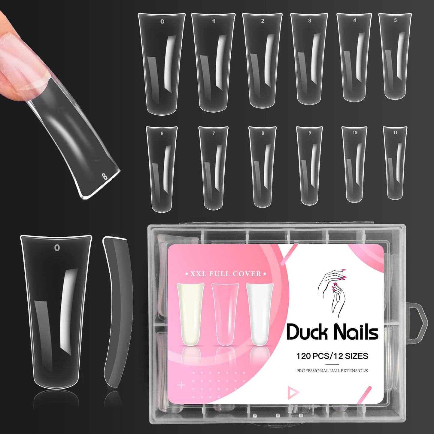 Ranrose Short Oval False Nail Tips-240PCS Beauty and Personal Care ranrose Default Title