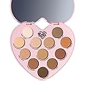 Kimchi Chic Spinning Hearts Love Eyeshadow & Pigment Palette - 12 Shades for Soft Glam to Bold Looks, Long Lasting, Blendable, Cruelty Free, Lifetime…