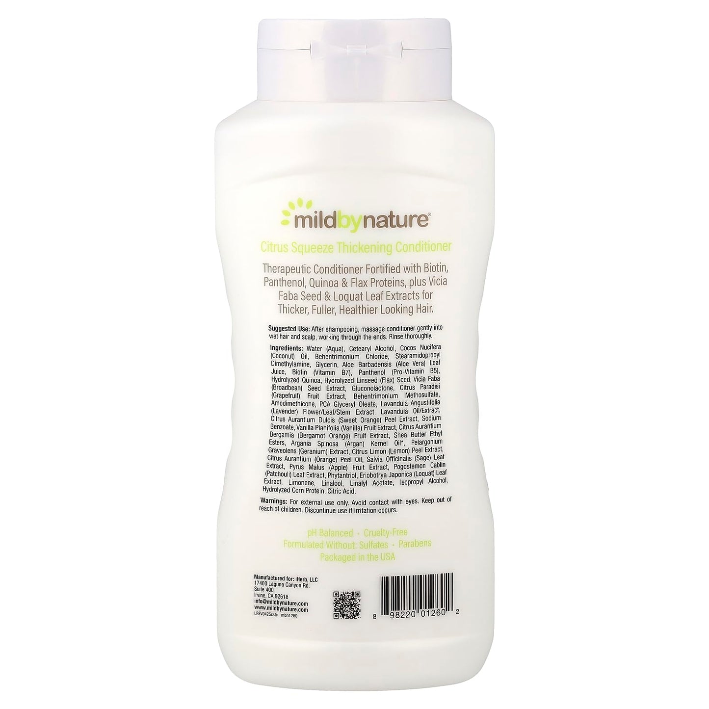 MILD BY NATURE Thickening Conditioner, B-Complex & Biotin, Citrus Squeeze, 16 fl oz (473 ml)