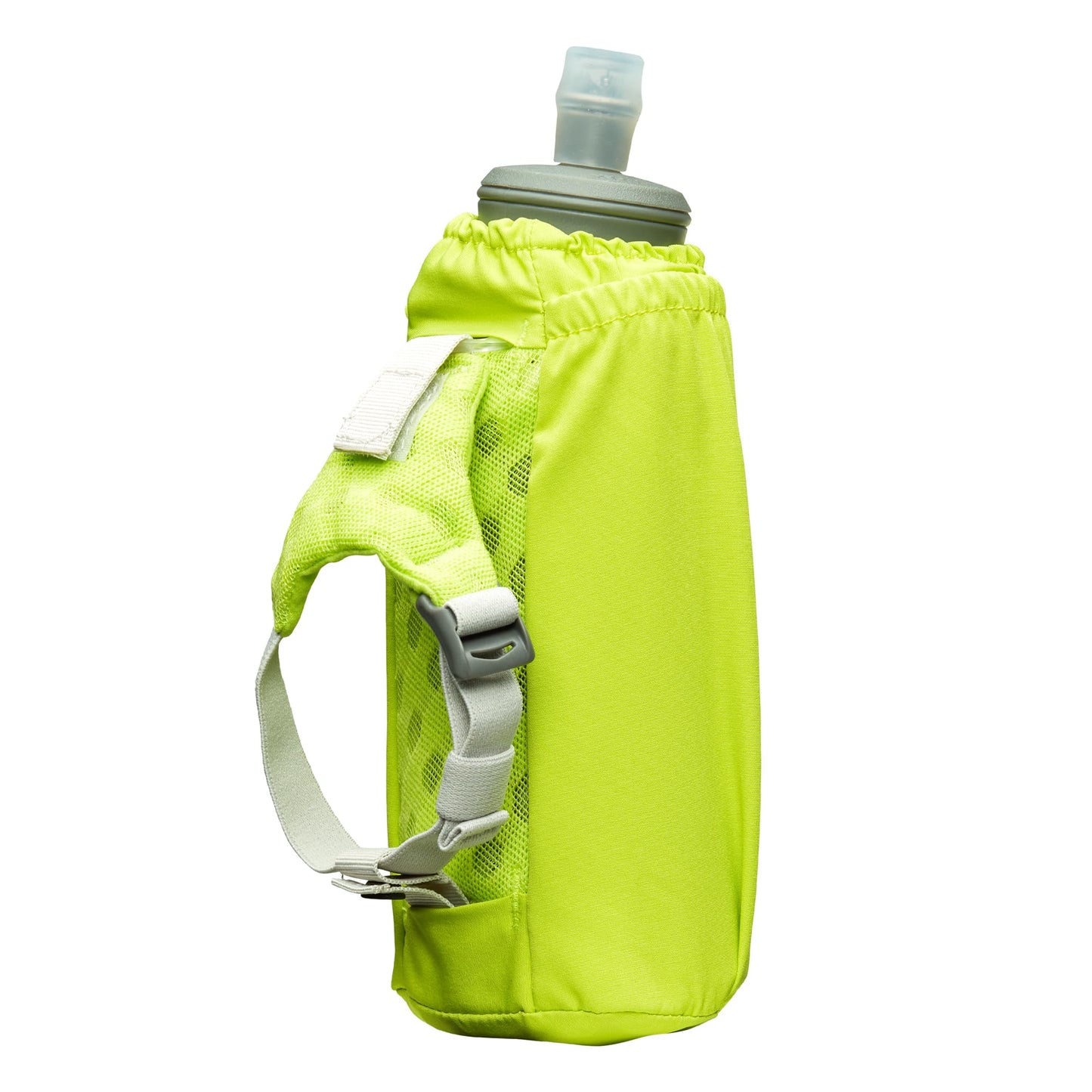 Nathan Handheld Soft Flask 18oz - Exo-Draw Insulated Collapsible Bottle - Grip-Free Strap & Rigid ExoSpine for Comfort/Support - Breathable Mesh