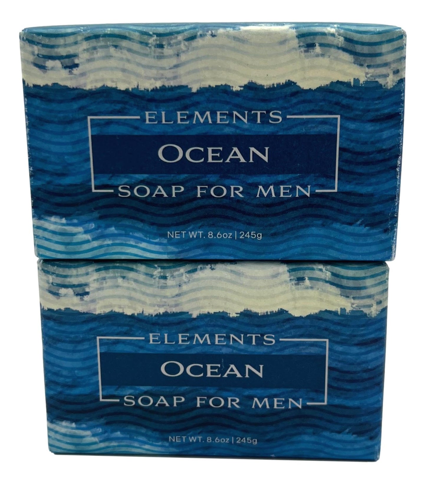 Greenwich Bay Trading Co. Elements Ocean Soap for Men, 8.6 oz Bars, Set of 2