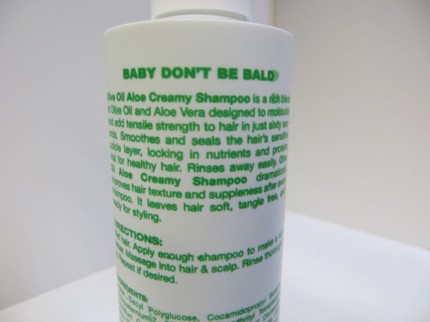 Baby Don't Be Bald Olive Oil Shampoo 8 oz.