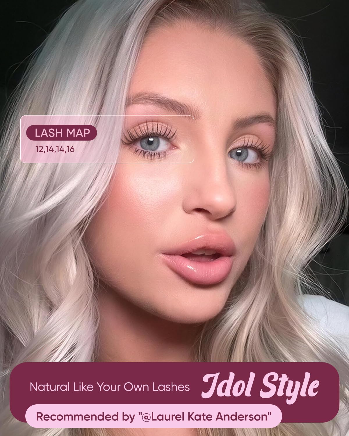 OKAYLOVE Idol Lashes Clusters Kit Clear Band Eyelash Clusters Kit CC Curl 9-16mm Natural Cluster Eyelash Extensions DIY Wispy Individual Lashes Beauty and Personal Care OKAYLOVE