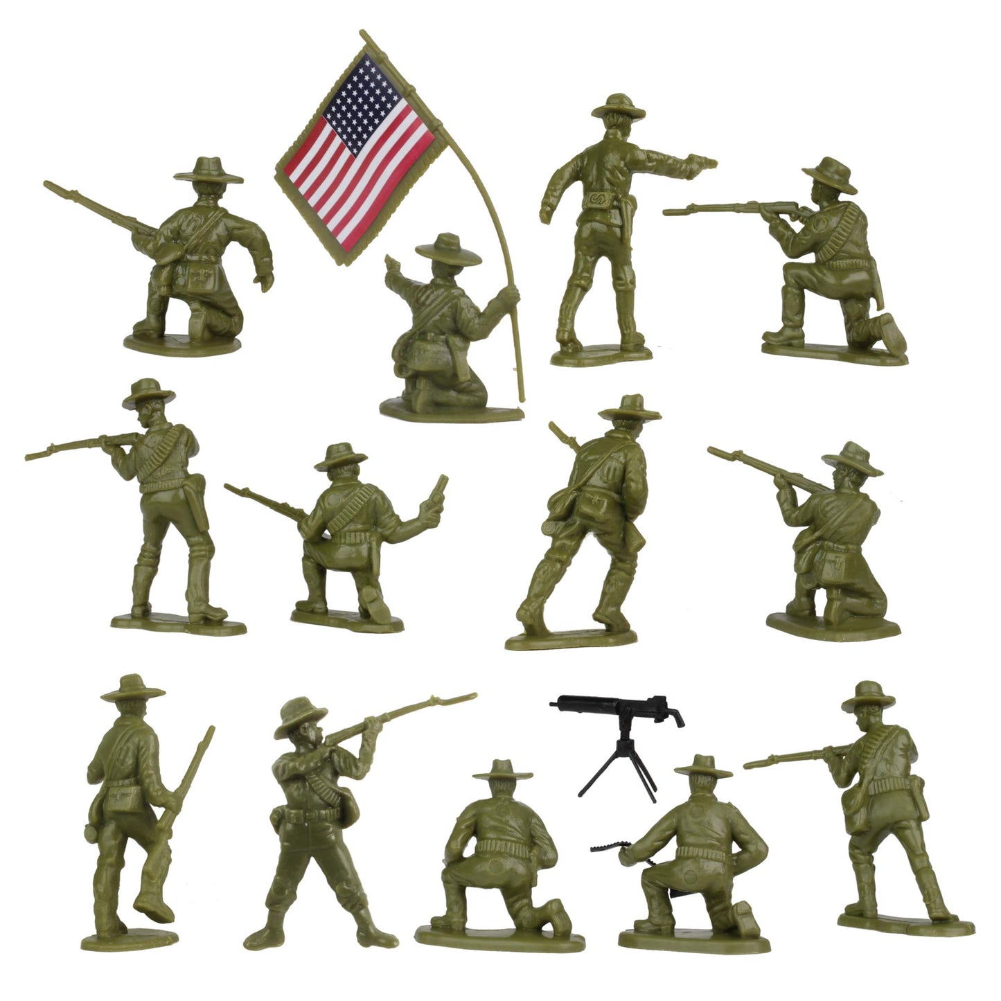 BMC Border Wars US Army vs. Mexican Villistas - 34pc Soldier Figures