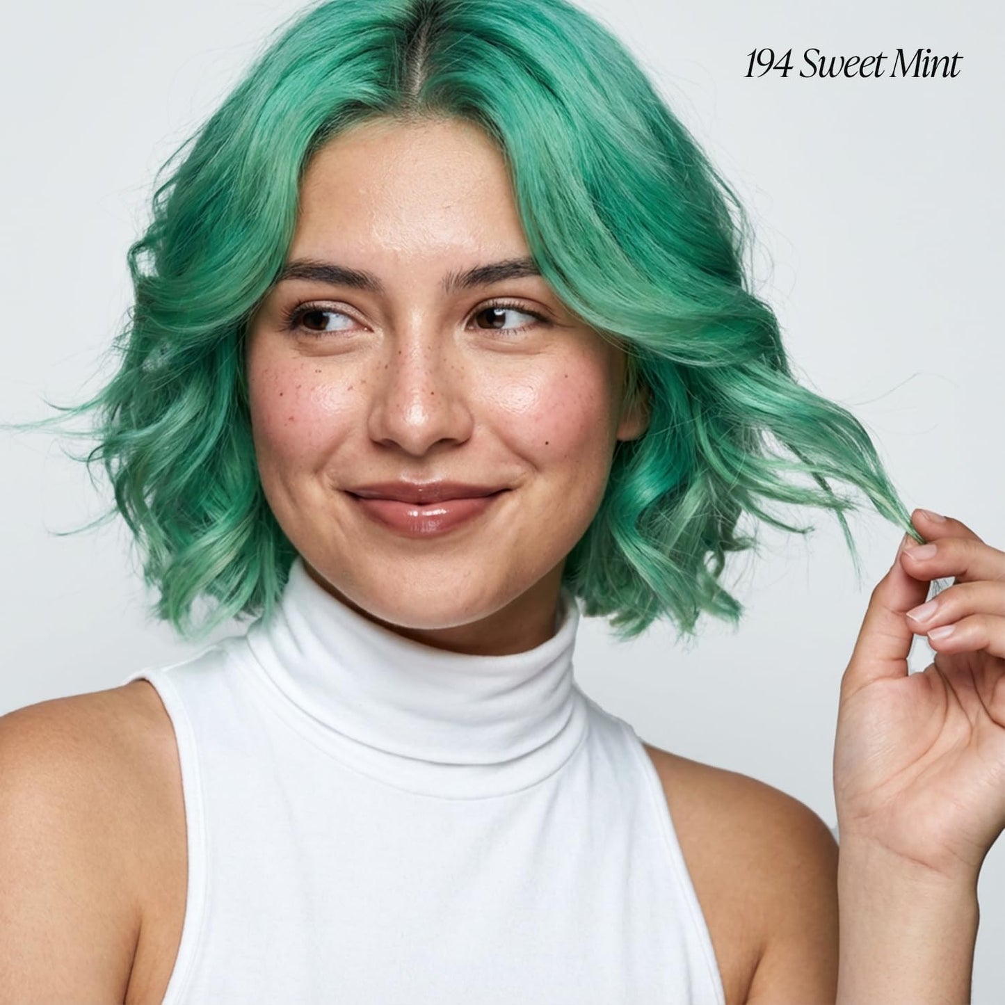 Adore Semi Permanent Hair Color (194 Sweet Mint) | Vegan & Cruelty-Free Green Hair Dye | No Ammonia, No Peroxide, No Alcohol | 4 Fl Oz