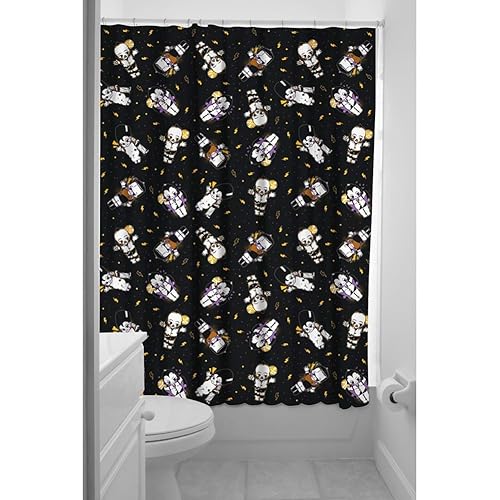 Sourpuss Monster Kewpies Shower Curtain Black