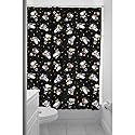 Sourpuss Monster Kewpies Shower Curtain Black