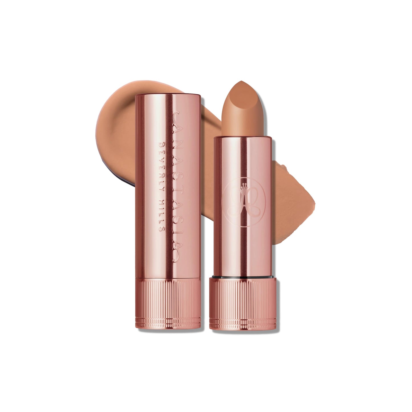 Anastasia Beverly Hills Satin Lipstick - Full-Pigment Satin Lip Color with Smooth Creamy Texture for Hydrated, Soft-Shine Lips and Comfortable Long-Lasting Wear - Honey Taupe