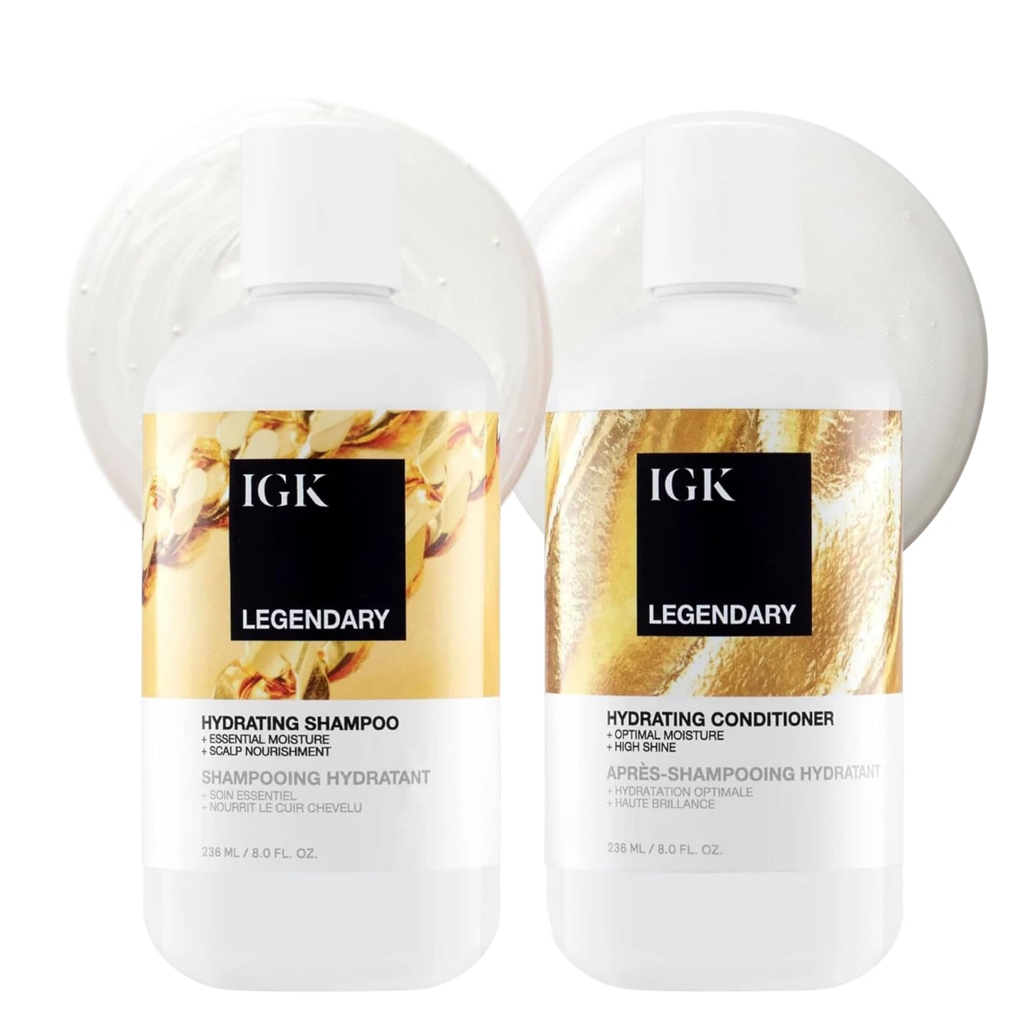 IGK LEGENDARY Dream Hair Shampoo & Conditioner Set | Hydrating Haircare Duo for Soft Shiny Healthy Looking Hair | Lightweight Feel with Bounce