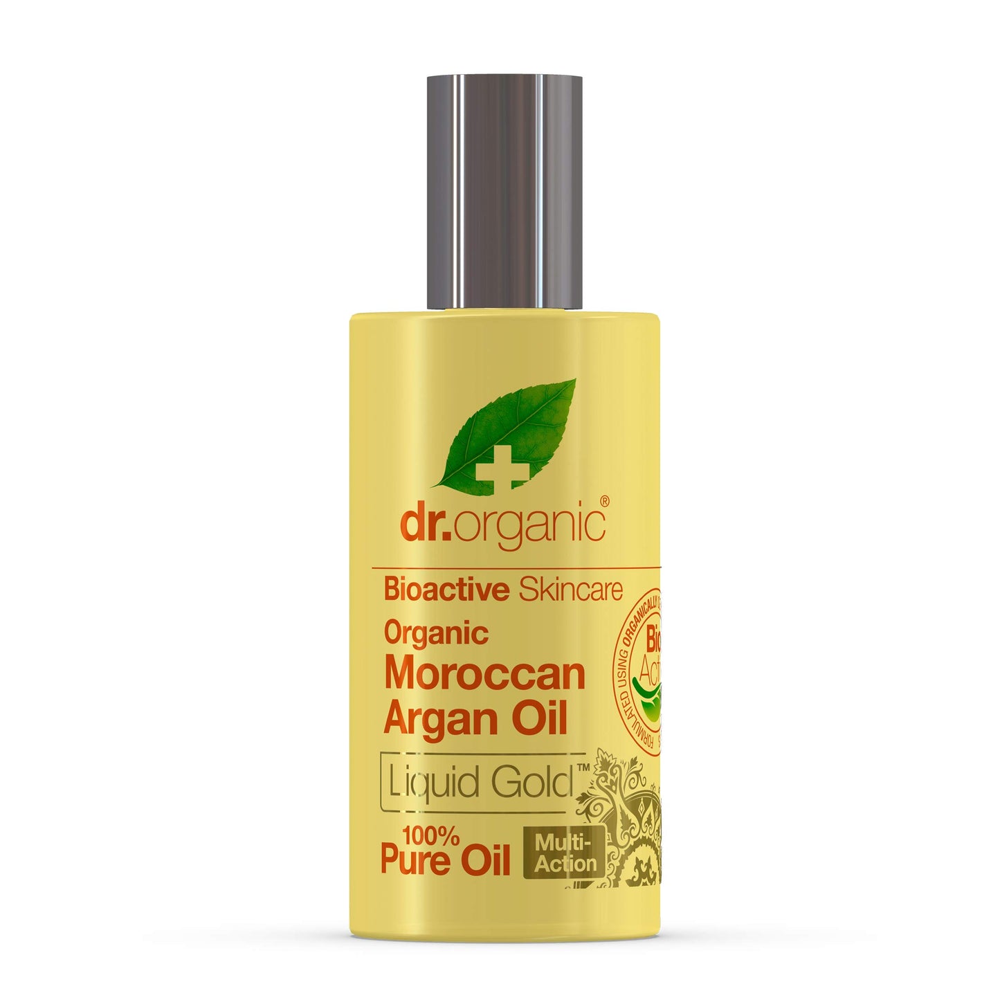 DR ORGANIC Moroccan Argan Oil 100% Pure Oil, Replenishing, For Hair, Skin & Nails, Mens, Womens, Natural, Vegan, Cruelty-Free, Paraben & SLS-Free