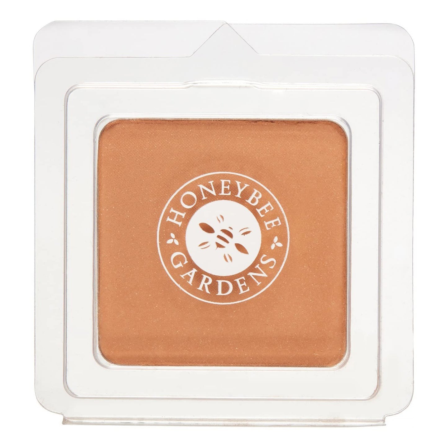 Honeybee Gardens Pressed Mineral Powder Foundation Refill, Sundance, Deep Tan/Mocha, Adjustable Coverage, Natural Finish, With Botanical Extracts