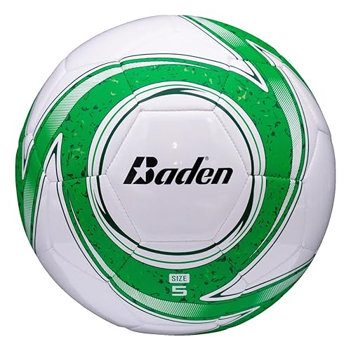 Baden Z-Series Soccer Ball - Size 3, 4, or 5 - Machine Stitched Durable Ball for Outdoor Play, Camps, Practice & Training - Cushioned Cover…