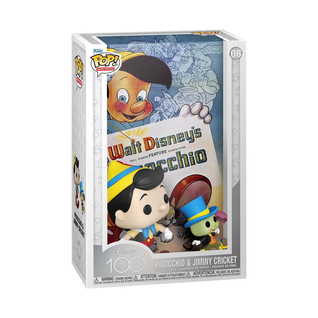 Funko POP! Movie Poster: Disney - Pinocchio & Jiminy Cricket - Collectable Vinyl Figure - Gift Idea - Official Merchandise - for Kids & Adults…