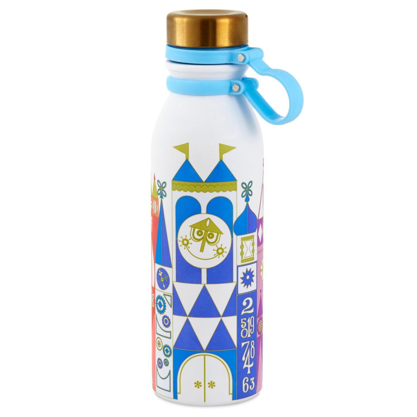 Hallmark Disney Color-Changing Water Bottle, 30 oz. (It's a Small World) Gift for Kids, Teens, Collectors