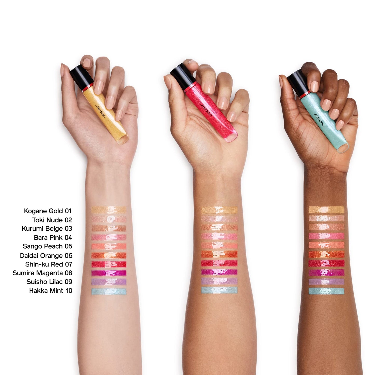 Shiseido Crystal GelGloss - Ultra-Clear, Hydrating Gloss for Wet-Look Finish & Boosted Color Vibrancy - Weightless, High-Shine & Comfortable Wear