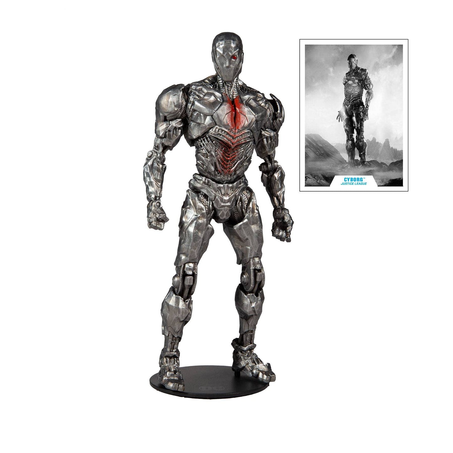 DC Comics Mcfarlane Toys Justice League Movie Cyborg Helmet Exclusive Tmp 15097 Action Figure 7 inches,Kids Age 12+, Multicolor