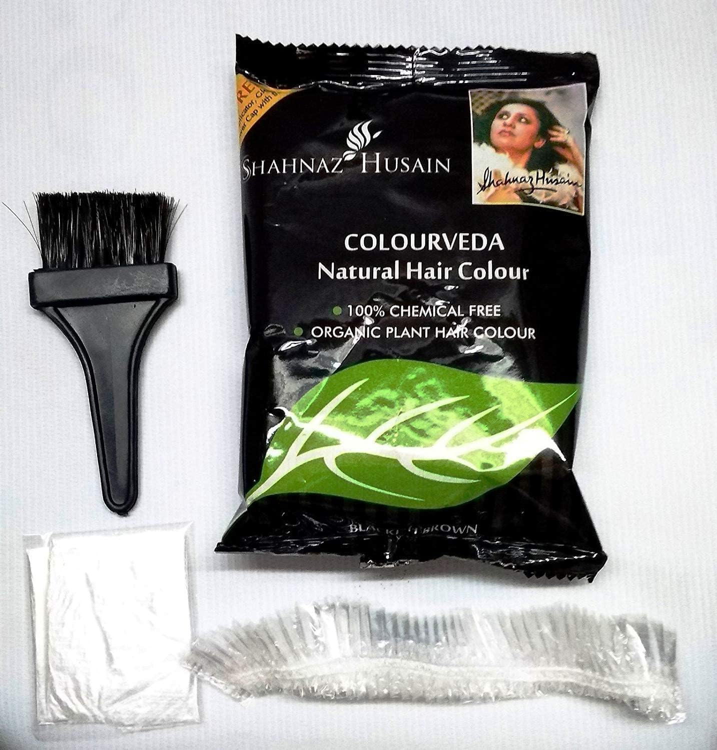 Shahnaz Husain Colourveda Herbal Ayurvedic Natural Hair Color Latest International Packaging (3.5 oz / 100 g)