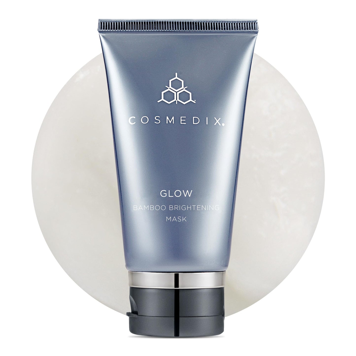 COSMEDIX Glow Bamboo Brightening Facial Mask - PM Exfoliating Facial Scrub for Tired, Dull & Uneven Skin - Anti-Aging Gentle Night Face Exfoliator