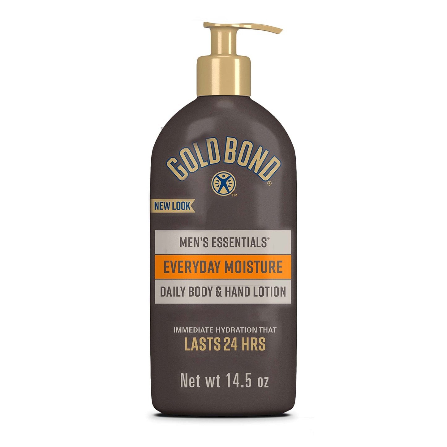 Gold Bond Men's Essentials Everyday Moisture Daily Body & Hand Lotion For Men, 14.5 oz., With Vitamin C