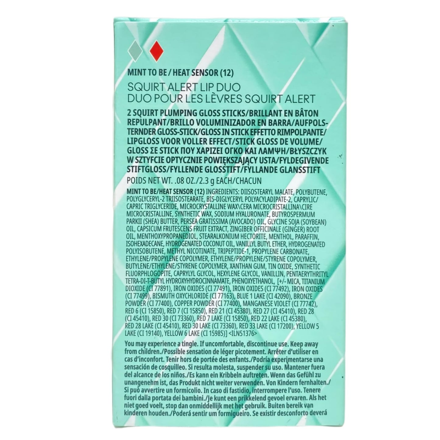 MAC M·A·C Cosmetics Holiday Exclusive Squirt Alert Plumping Lip Gloss Stick Duo Set - Mint To Be/Heat Sensor