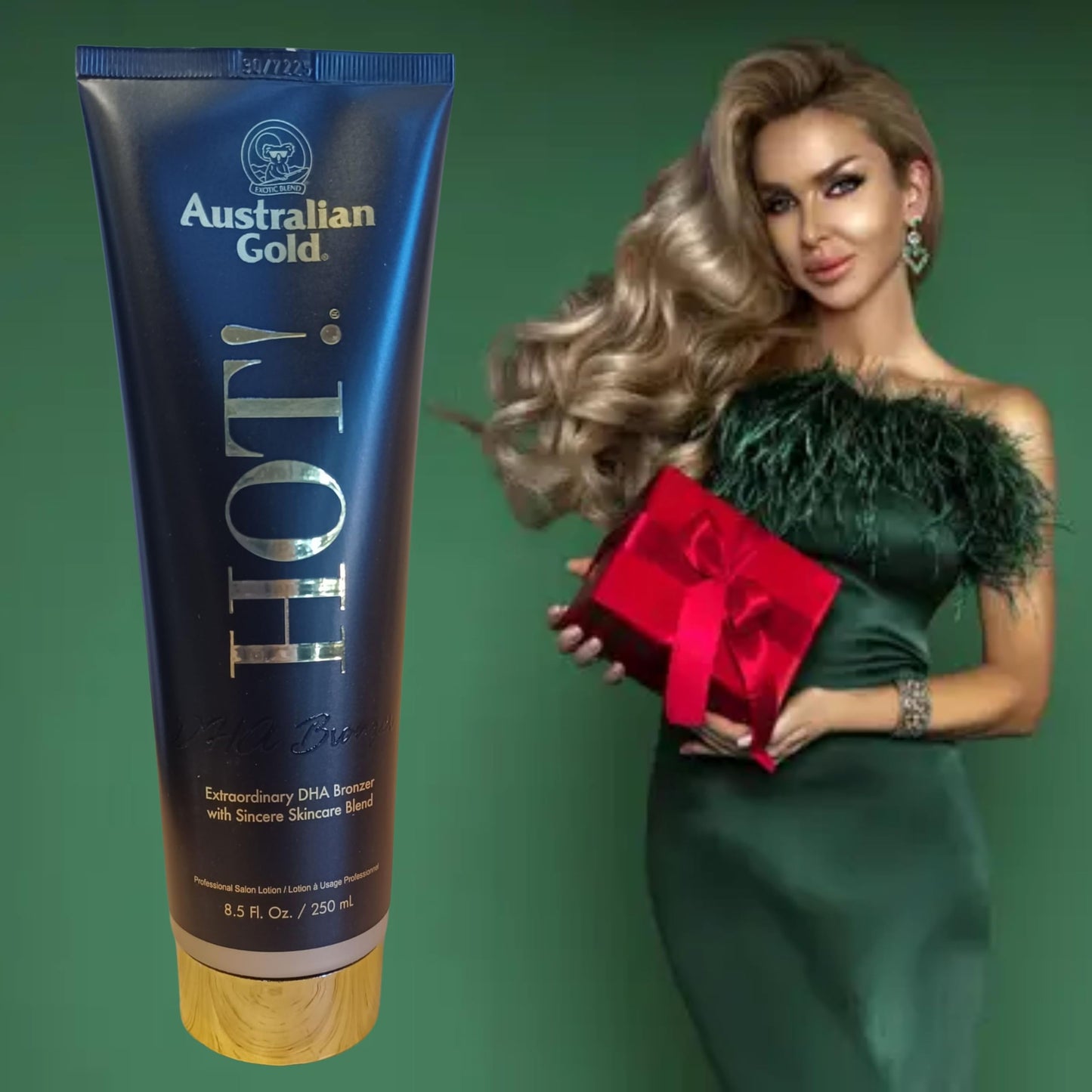 Australian Gold Hot! Bronze Extraordinary DHA Bronzer - 8.5 ounces, Tanning Lotion for Indoor or Outdoor use HOT! Black DHA Bronzer
