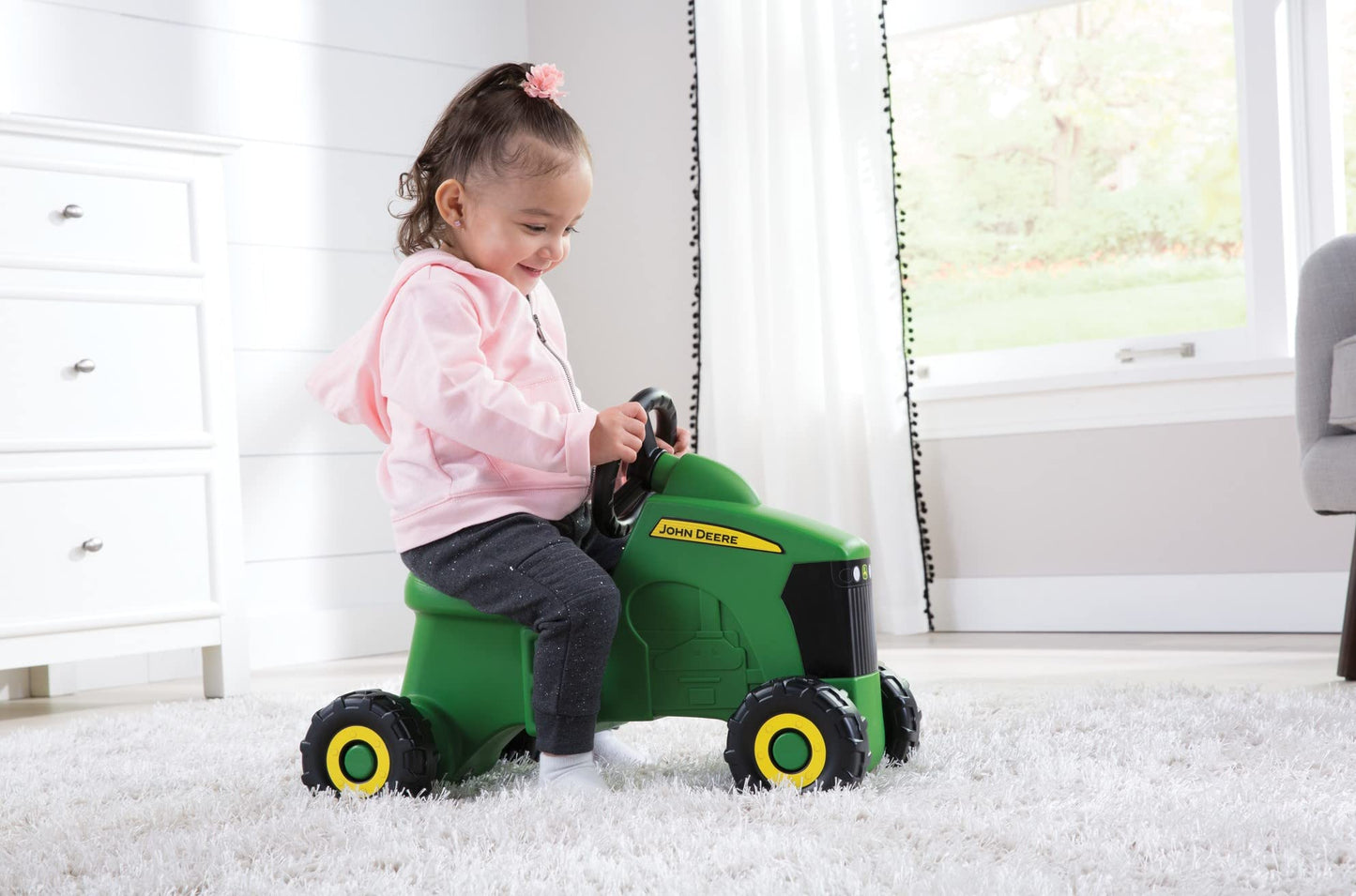 John Deere Sit N Scoot Silhouette Tractor Active Play for Babies