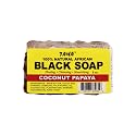 Taha African Black Soap Bar, Organic & 100% Natural, Soothing & Moisturizing, Healthy Cleansing - Great for Blemishes, Acne, Dry Scalp, and More