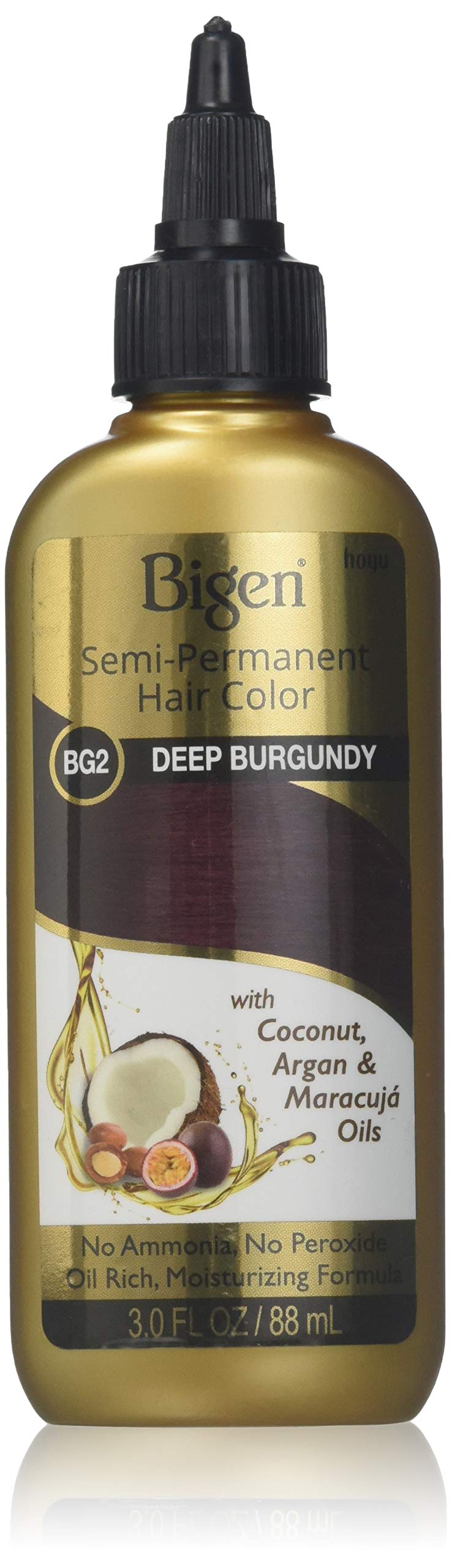 Bigen Semi-Permanent Haircolor #Bg2 Deep Burgundy 3 Ounce (88ml) (2 Pack)
