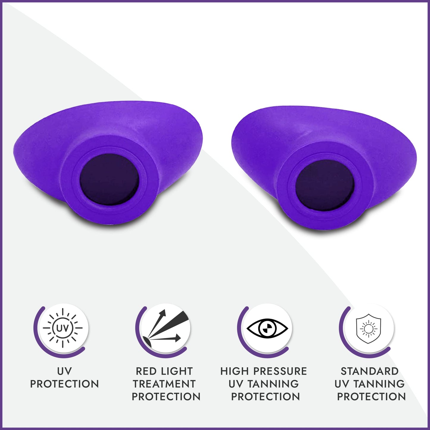 Super Sunnies Slim Flex Strapless FDA Compliant UV Eye Goggles - Purple Beauty and Personal Care Super Sunnies