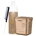 Blonde Me Lightener 9+ Bleach 800g with Blonde Me 6% / 20 Volume Developer 1L and Pin Tail Comb - Professional Hair Bleaching Kit for High Lift