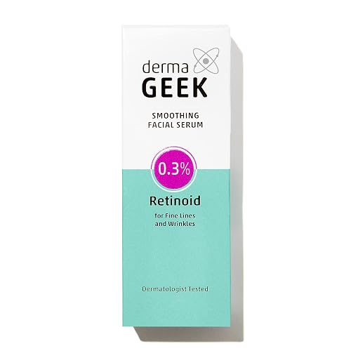 Derma Geek Smoothing Facial Serum 0.3% Retinoid for fine lines and wrinkles