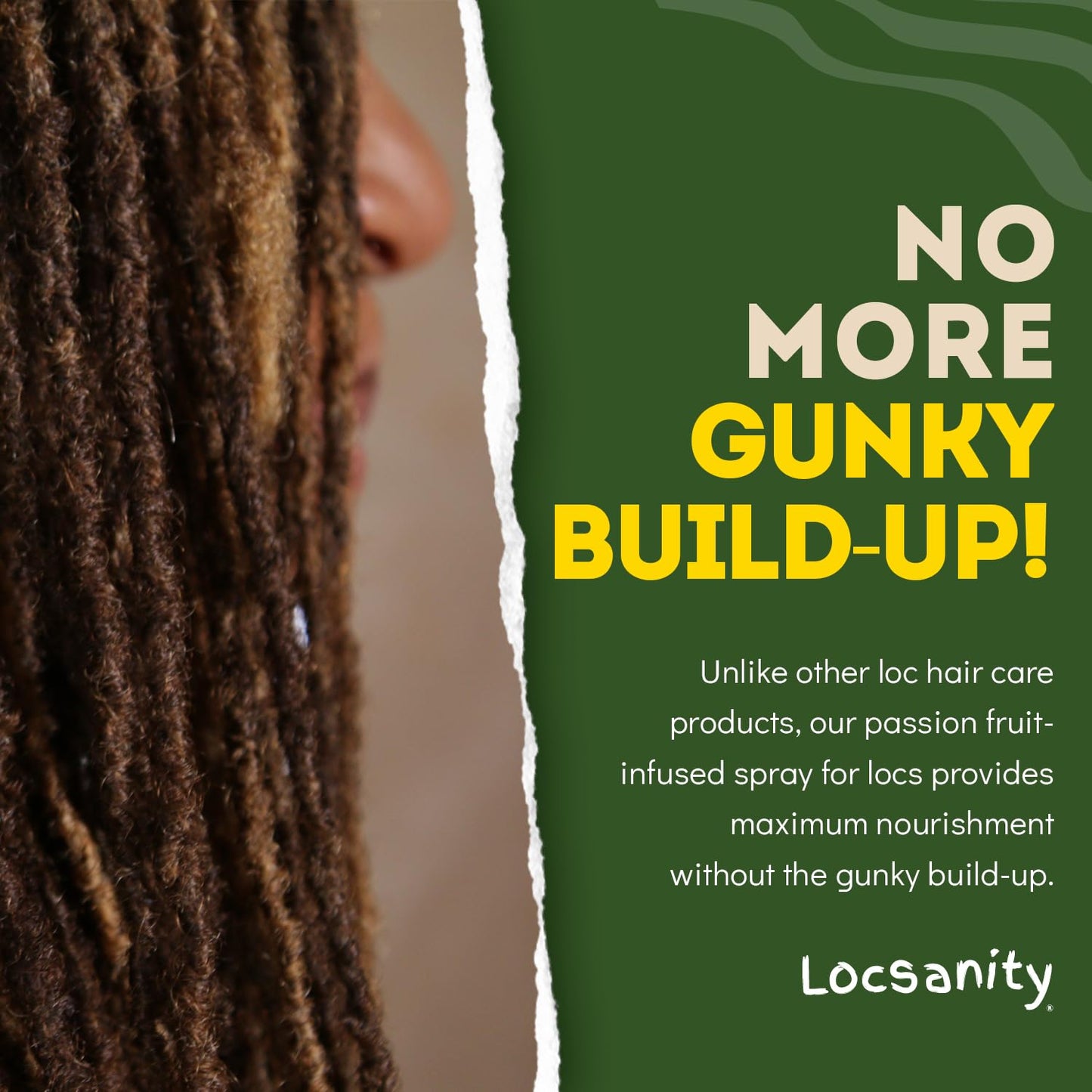 Locsanity Daily Moisturizing Spray for Dull, Dry Locs - Passion Fruit Hair and Scalp Moisturizer for Dreadlocks, Sisterlocks, Microlocks, Braids