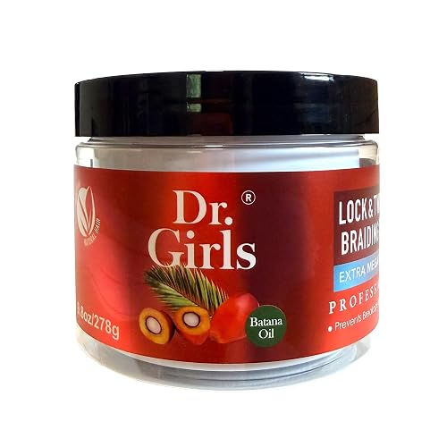 Dr Girls Super Grow Loc & Twists Braiding Conditioning Gel/9.8oz/ Extra Mega Hold (Batana Oil)