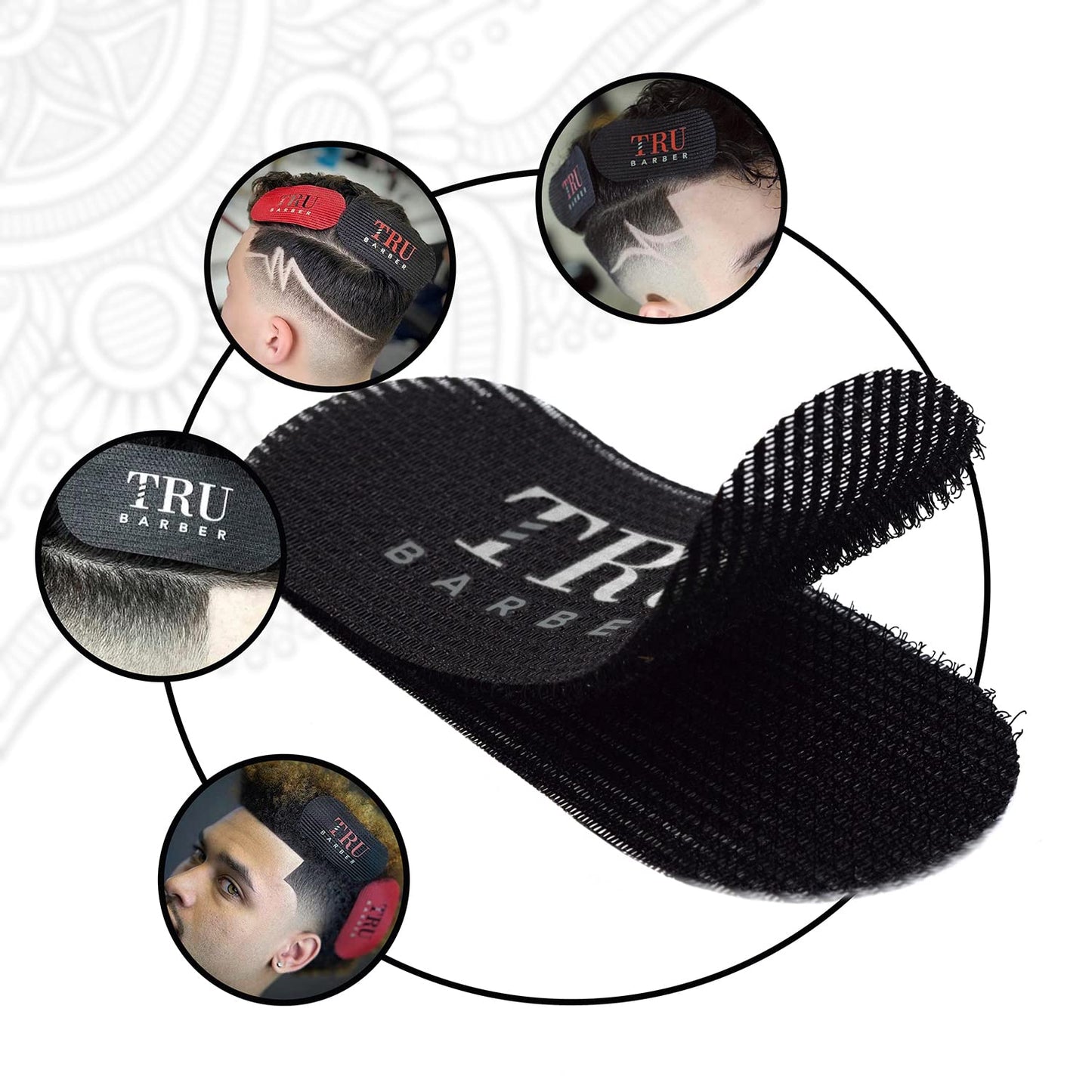 TRU BARBER Hair Grippers® for Men and Women 2pcs - Salon and Barber, Hair Clips for Styling, Sectioning, Cutting and Coloring, Nonslip Grips, Hair