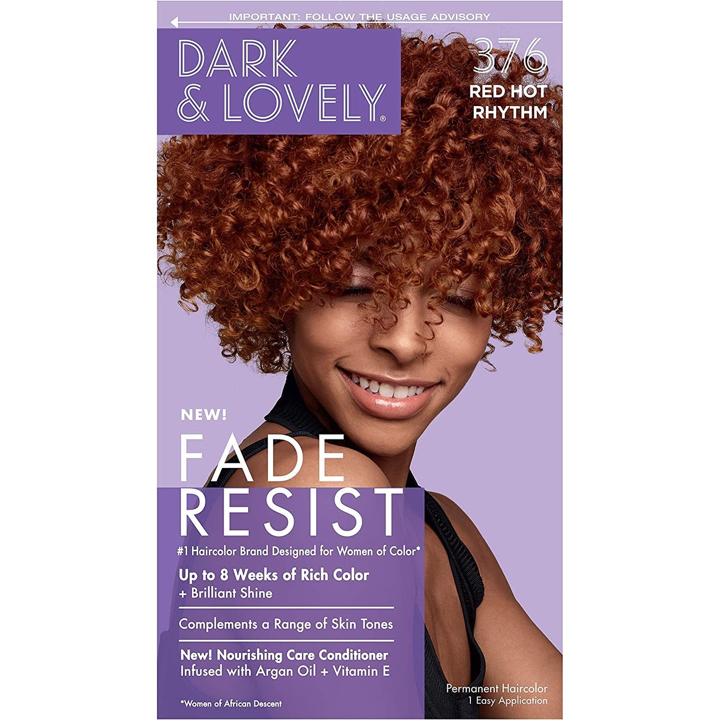 DARK&LOVELY Fade Resist Rich Conditioning Hair Color #376 Red Hot Rhythm