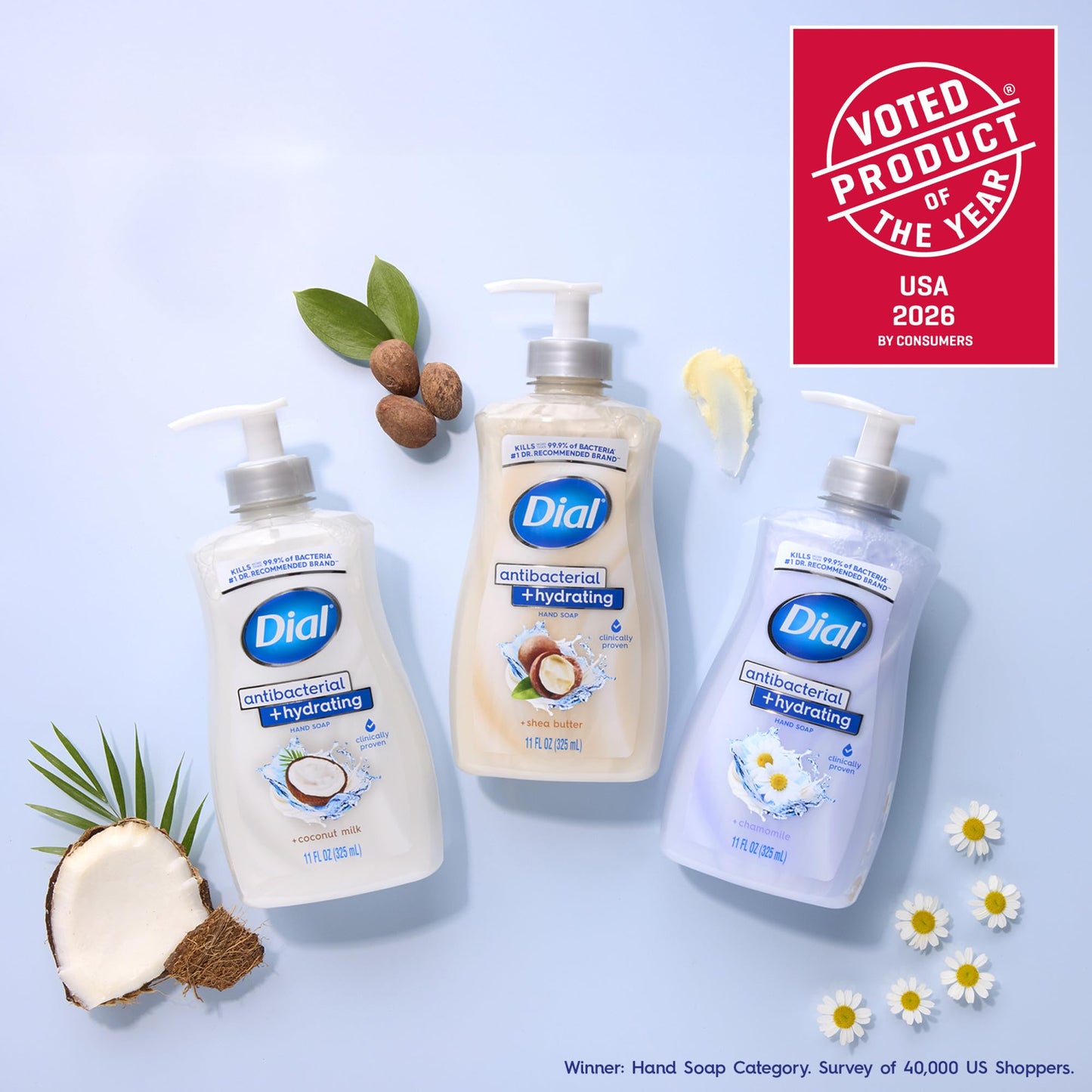 Dial Antibacterial Plus Hydrating Coconut Milk Liquid Hand Soap, 11oz (Pack of 4) Beauty and Personal Care Dial