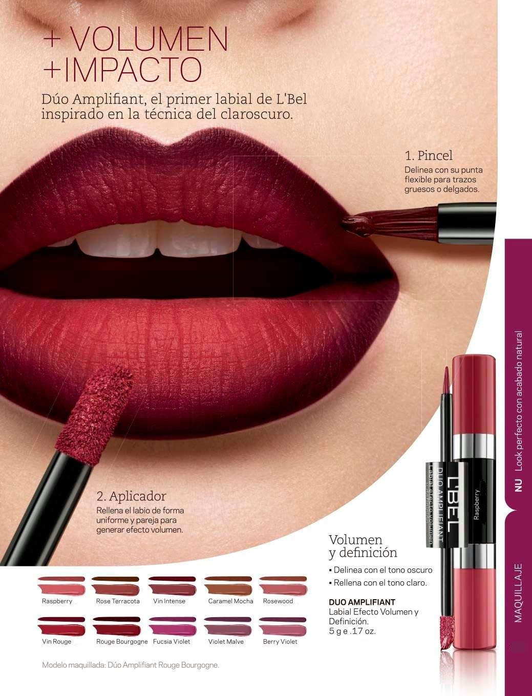 L'Bel Duo Amplifiant Volume and Definition Effect Lipstick, Color: Rose Terracota