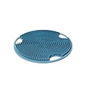 Boie USA Flat Body Scrubber - Soft Silicone-Like Exfoliating Shower Scrubber & Body Cleansing Brush - Stick-to-Wall Loofah Replacement - Antimicrobial