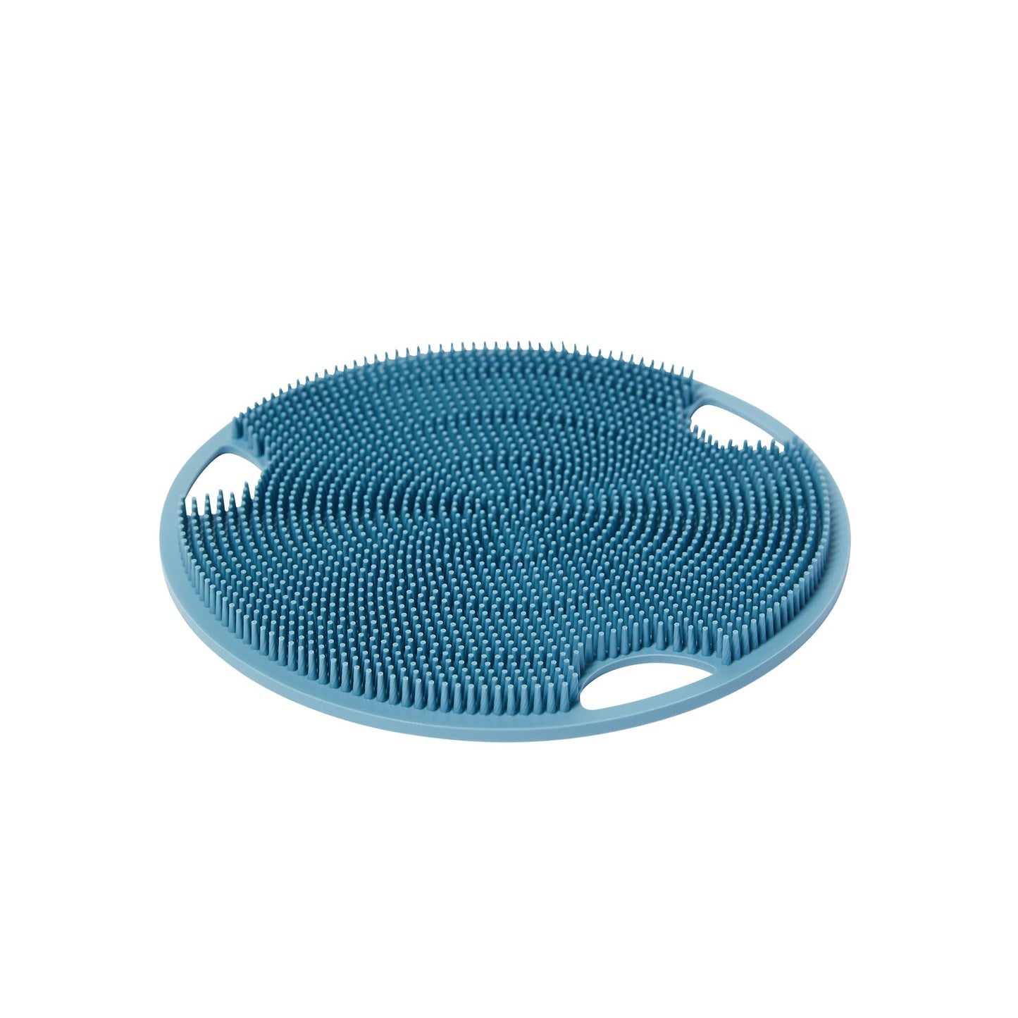 Boie USA Flat Body Scrubber - Soft Silicone-Like Exfoliating Shower Scrubber & Body Cleansing Brush - Stick-to-Wall Loofah Replacement - Antimicrobial