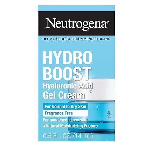 Neutrogena Hydro Boost Gel Cream Fragrance Free, Hyaluronic Acid Facial Moisturizer for Normal to Dry Skin, Lightweight Gel Moisturizer for Hydrated