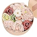 Luxury Beautiful Flora Scented Roses/Carnation Flower Bath Soap with Stem, Flower Soap in Gift Box, Gift for Birthday/Valentine's Day/Mother's Day