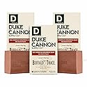 Duke Cannon Supply Co. Big Brick of Soap Bar for Men Big American Bourbon (Charred Oak Barrel Scent) - Extra Large, All Skin Types, 10 oz. (3 Pack)