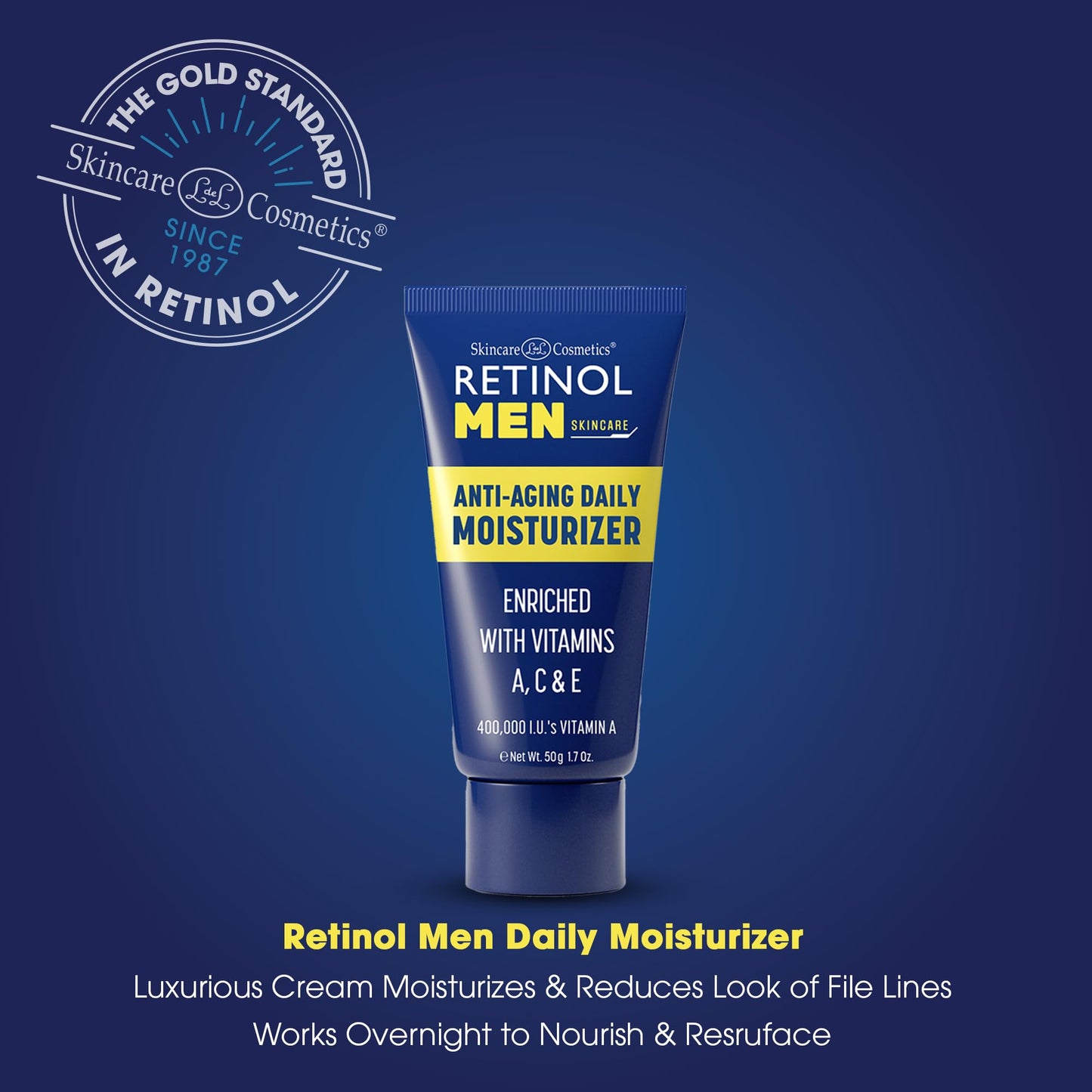 LIVAURA Retinol Men’s Face Moisturizer - Hydrating Face Cream & Faces Lotion for Men, Anti Aging Moisturizers for Dry Skin, Lightweight Facial