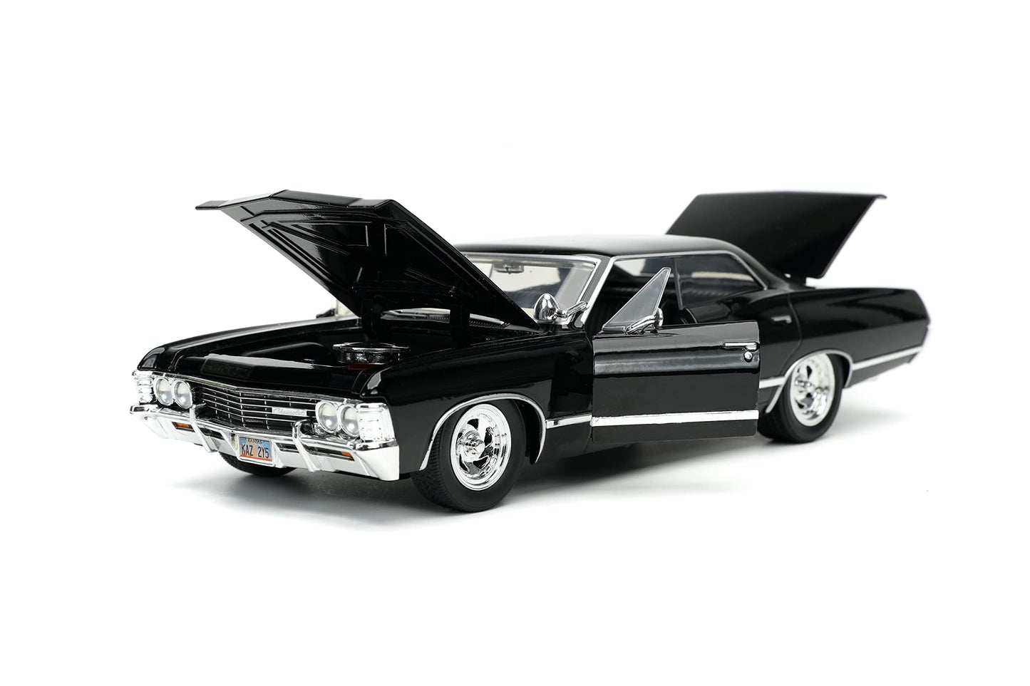 Supernatural 1:24 1967 Chevy Impala Die-cast Car w/Dean Winchester Die-cast Figure, Toys for Kids and Adults
